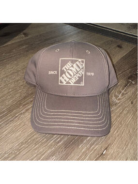 The Home Depot Gray White Logo Baseball Cap One Size